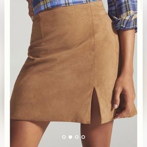 Anthropologie Maeve Suede Skirt Size 4